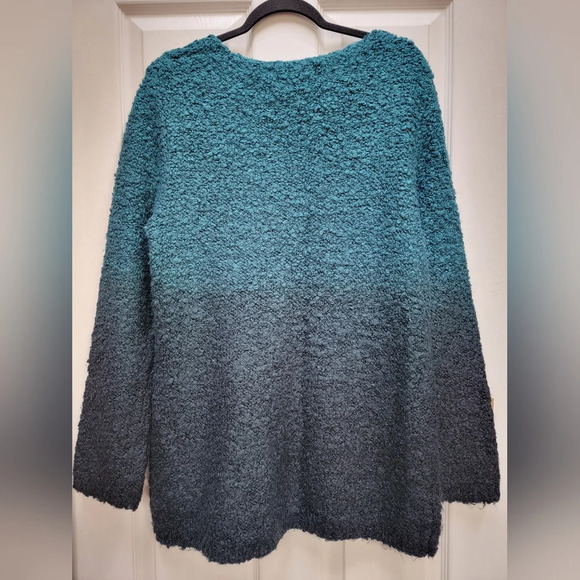 Ruff Hewn Ombre Textured Wool/Acrylic Blend Soft Crew Neck Sweater Size XL - Picture 2 of 3